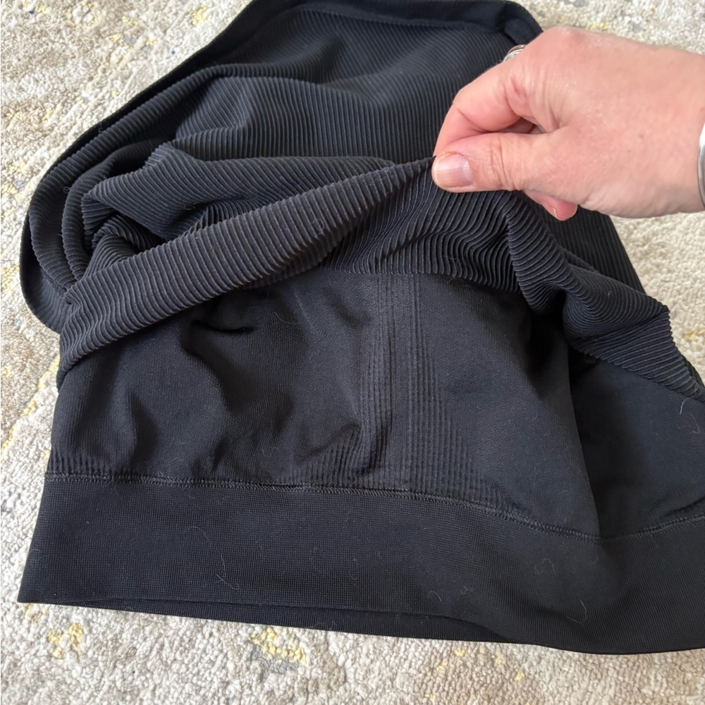Athleta Ribbed Racerback Black Tank Top - Picture 8 of 8